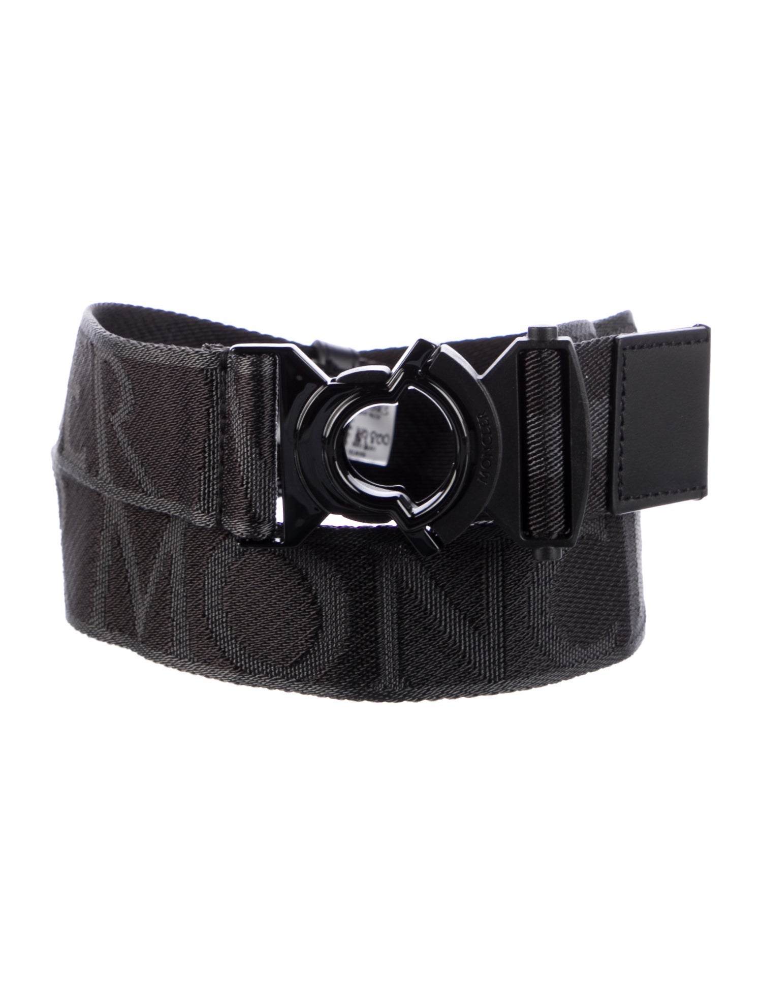 MONCLER ブラック ナイロン ベルト美品中古品 Moncler Canvas Belt w/ Tags - Black Belts, Accessories