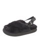 Moncler Faux Fur Slingback Sandals