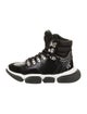 Moncler Leather Mesh Accents Hiking Boots