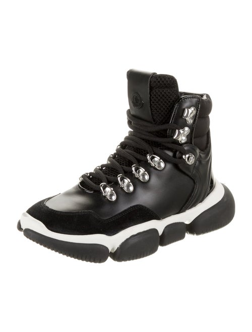 Moncler Leather Mesh Accents Hiking Boots