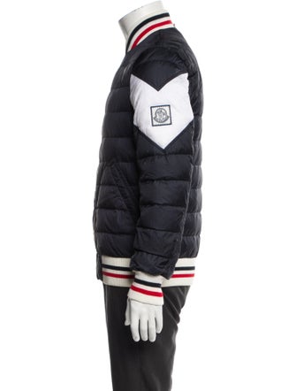 Moncler Striped Puffer Coat