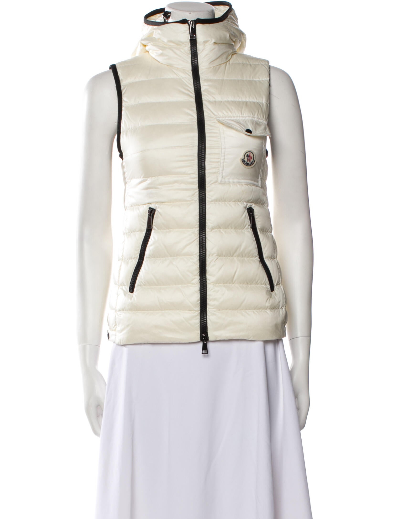 Moncler Colorblock Pattern Down Jacket