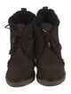 Moncler Suede Lace-Up Boots