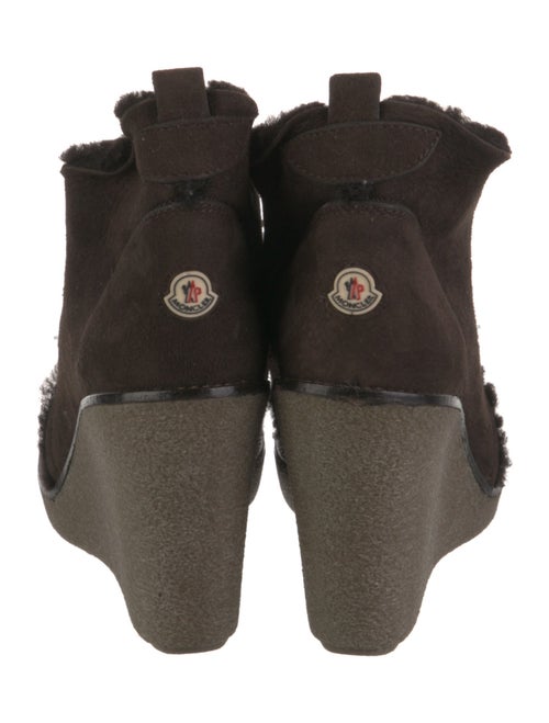 Moncler Suede Lace-Up Boots