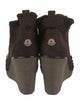 Moncler Suede Lace-Up Boots