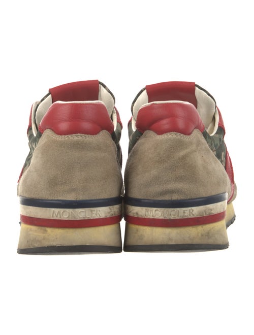 Moncler Suede Printed Athletic Sneakers