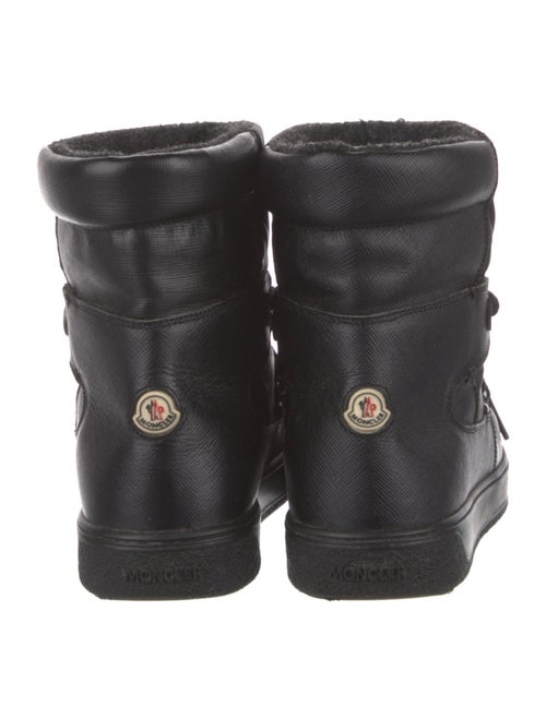 Moncler Leather Lace-Up Boots