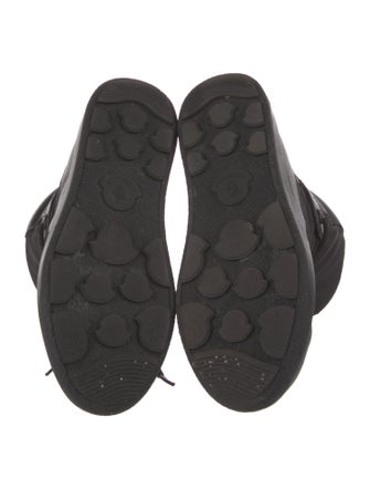 Moncler Leather Lace-Up Boots