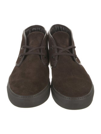 Moncler Suede Lace-Up Boots