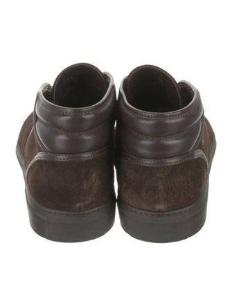 Moncler Suede Lace-Up Boots