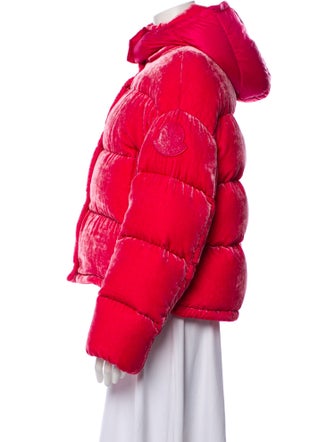 Moncler Velvet Faux Fur Jacket