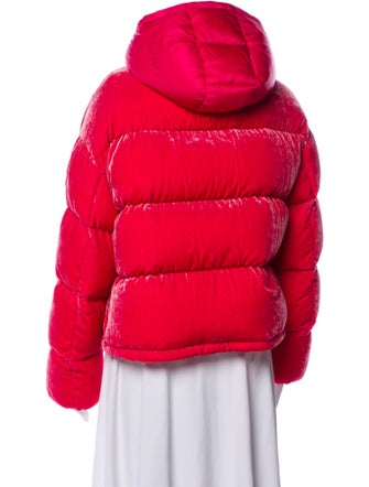 Moncler Velvet Faux Fur Jacket
