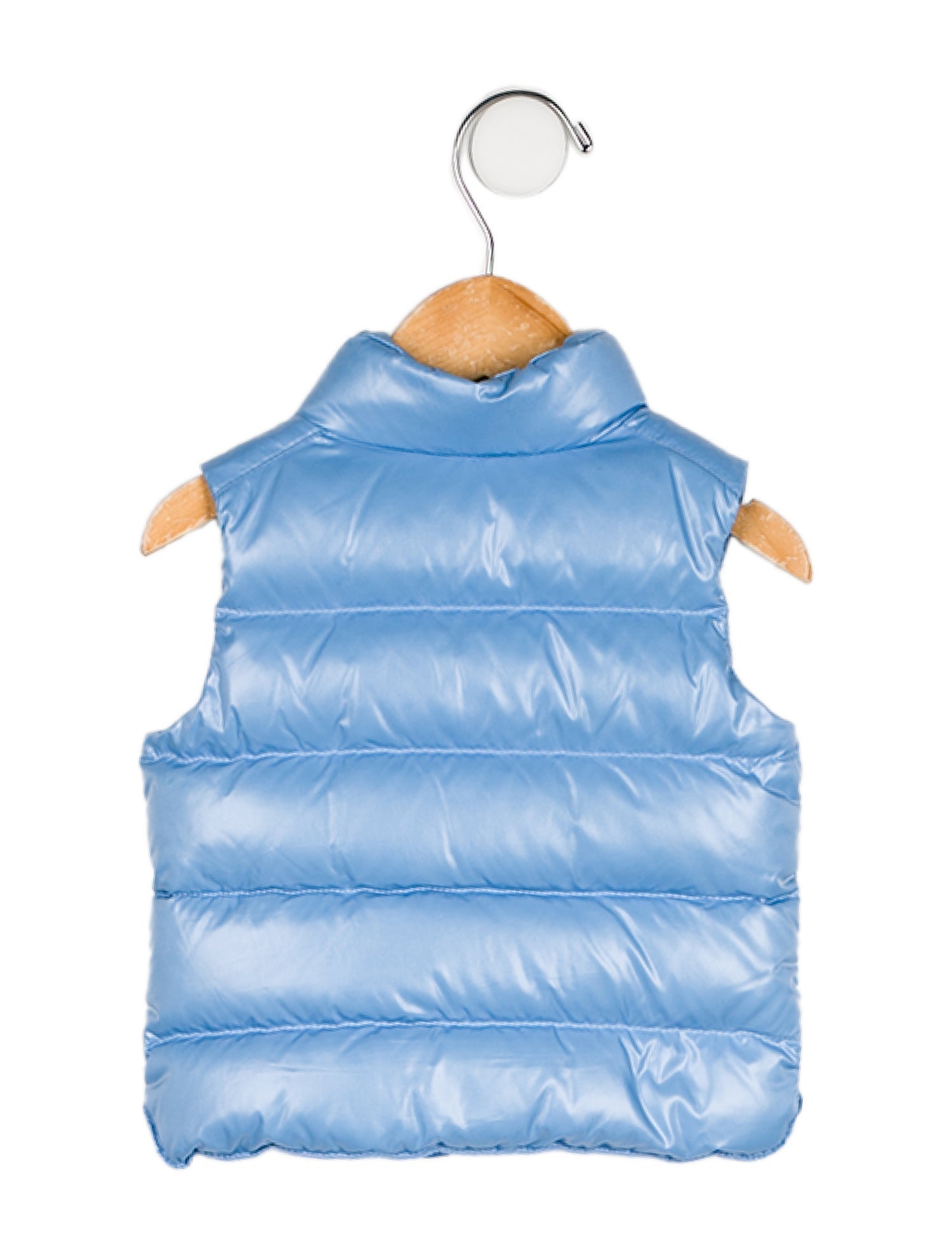 Moncler Solid Embroidered Sleeveless Vest