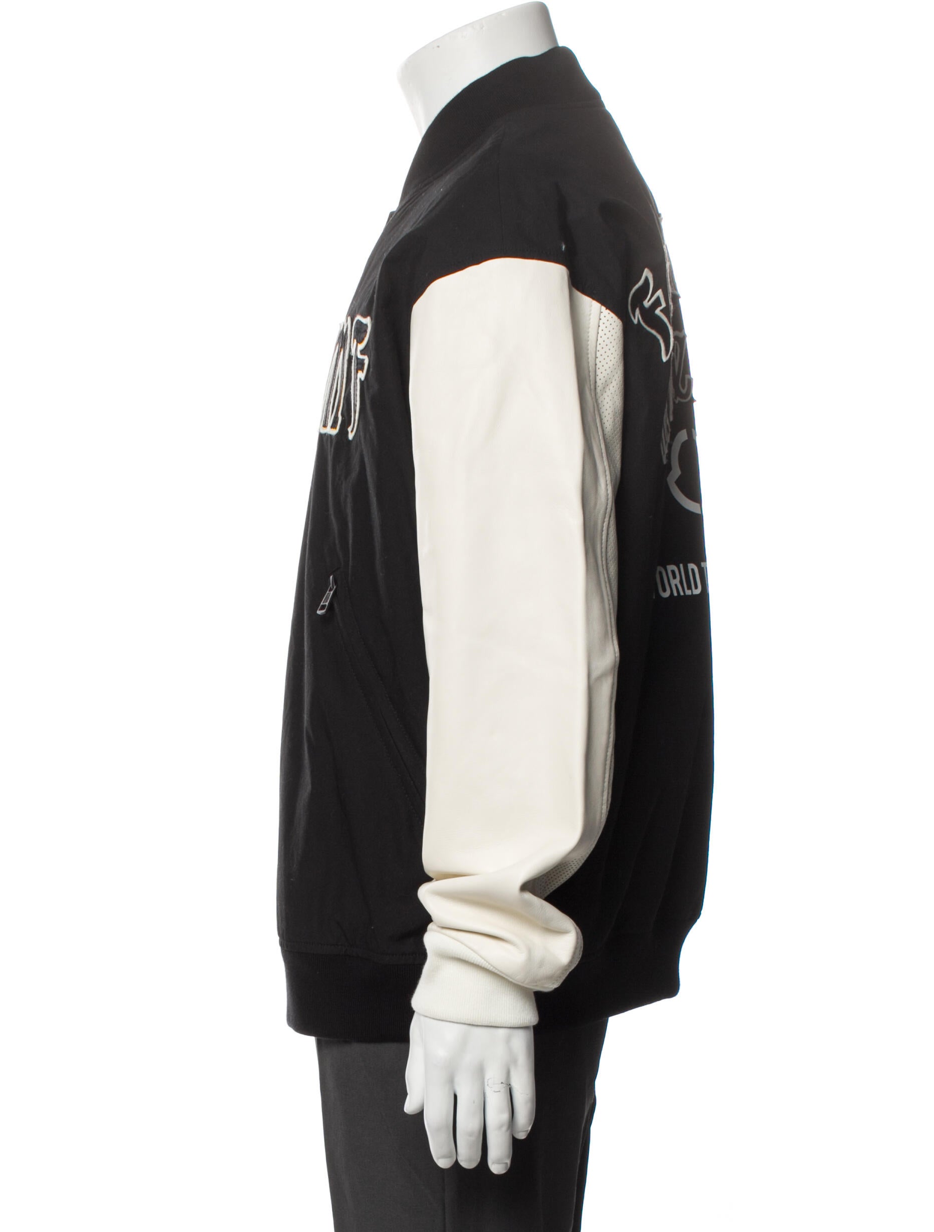 Moncler x Fragment Design Graphic Print Varsity Jacket