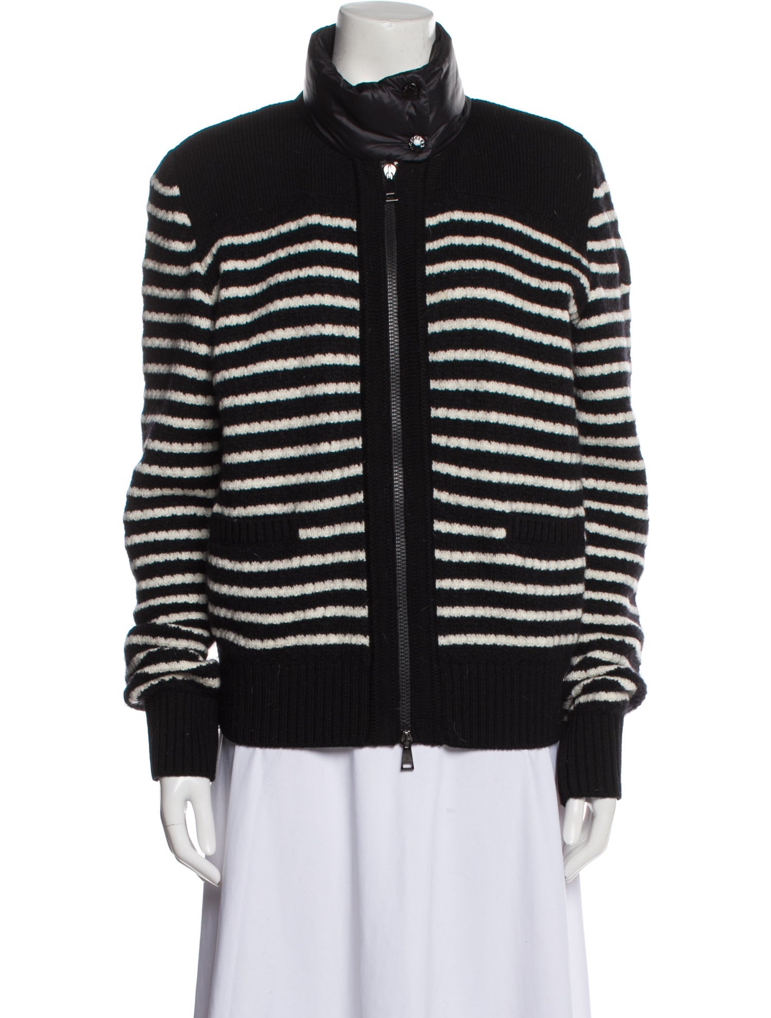 Moncler Striped Down Jacket