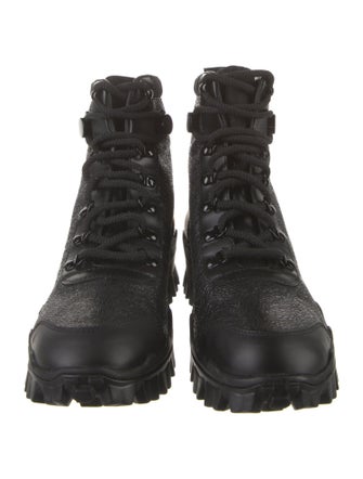 Moncler Leather Combat Boots