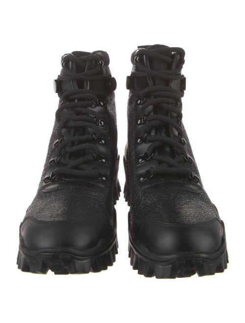 Moncler Leather Combat Boots