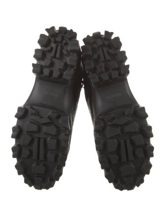 Moncler Leather Combat Boots