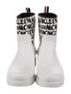 Moncler Rubber Graphic Print Rain Boots