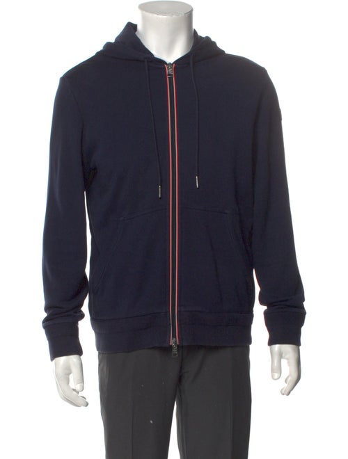 Moncler Striped Crew Neck Hoodie