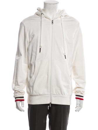 Moncler Striped Crew Neck Hoodie