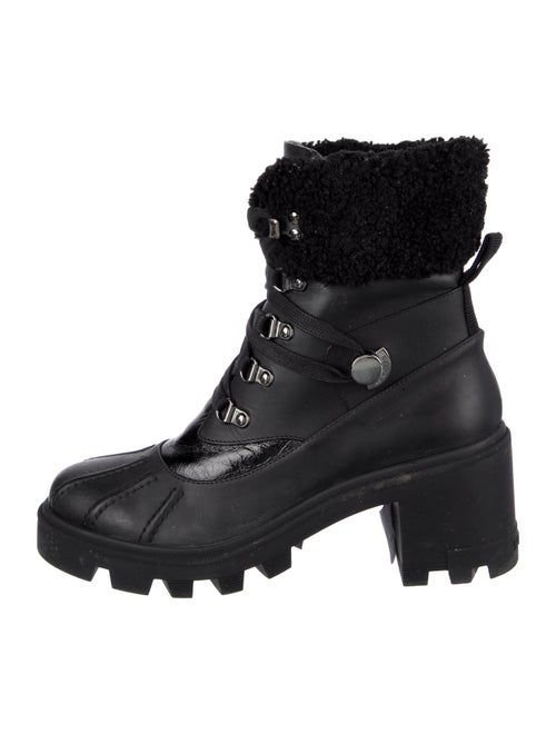 Moncler Leather Combat Boots