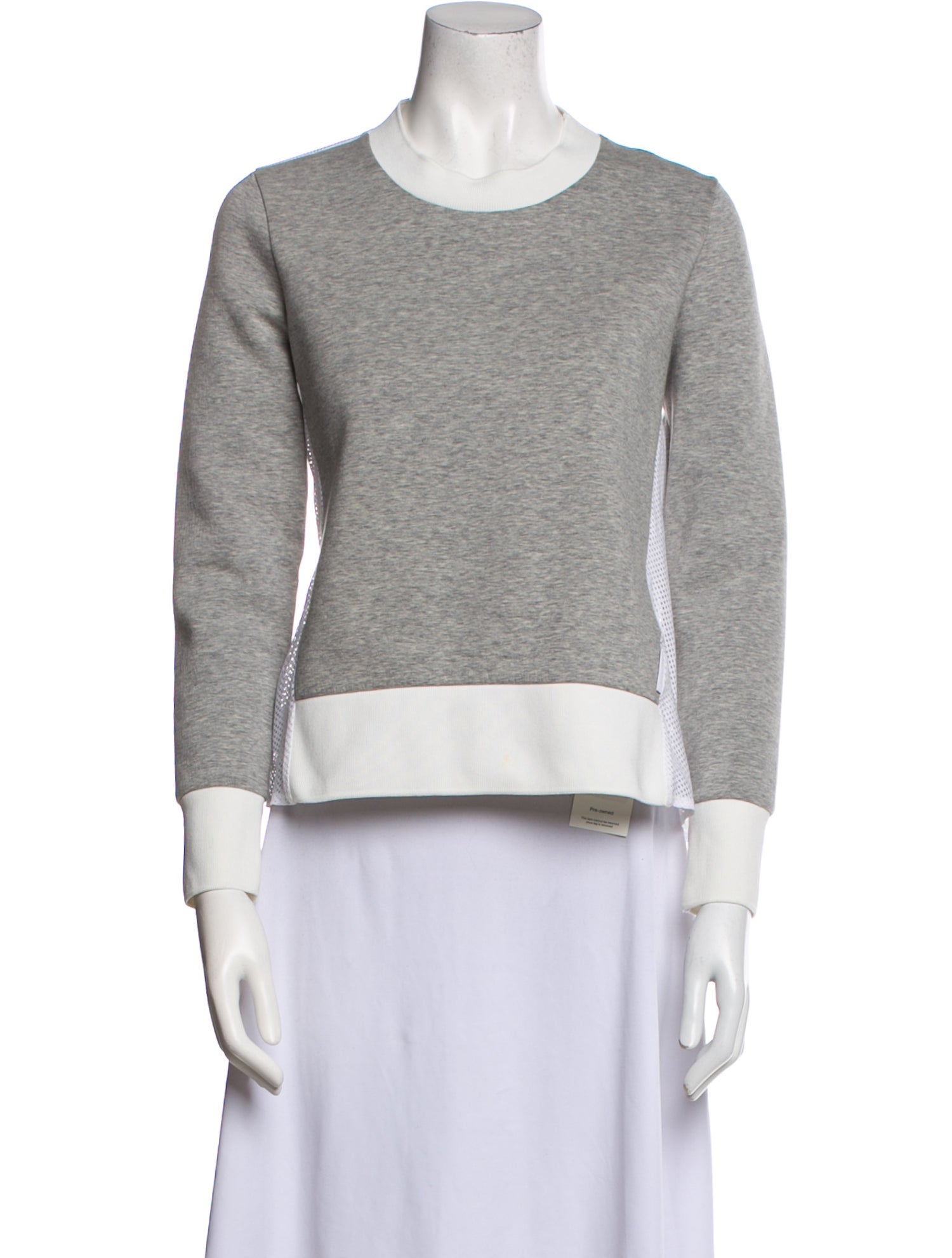 Moncler Crew Neck Three-Quarter Sleeve Sweatshirt