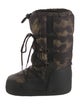 Moncler Nylon Tie-Dye Print Lace-Up Boots