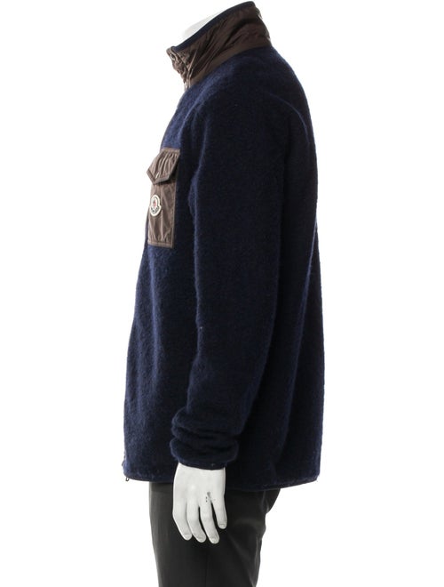 Moncler Felpa Aperta Con Zip Virgin Wool Jacket