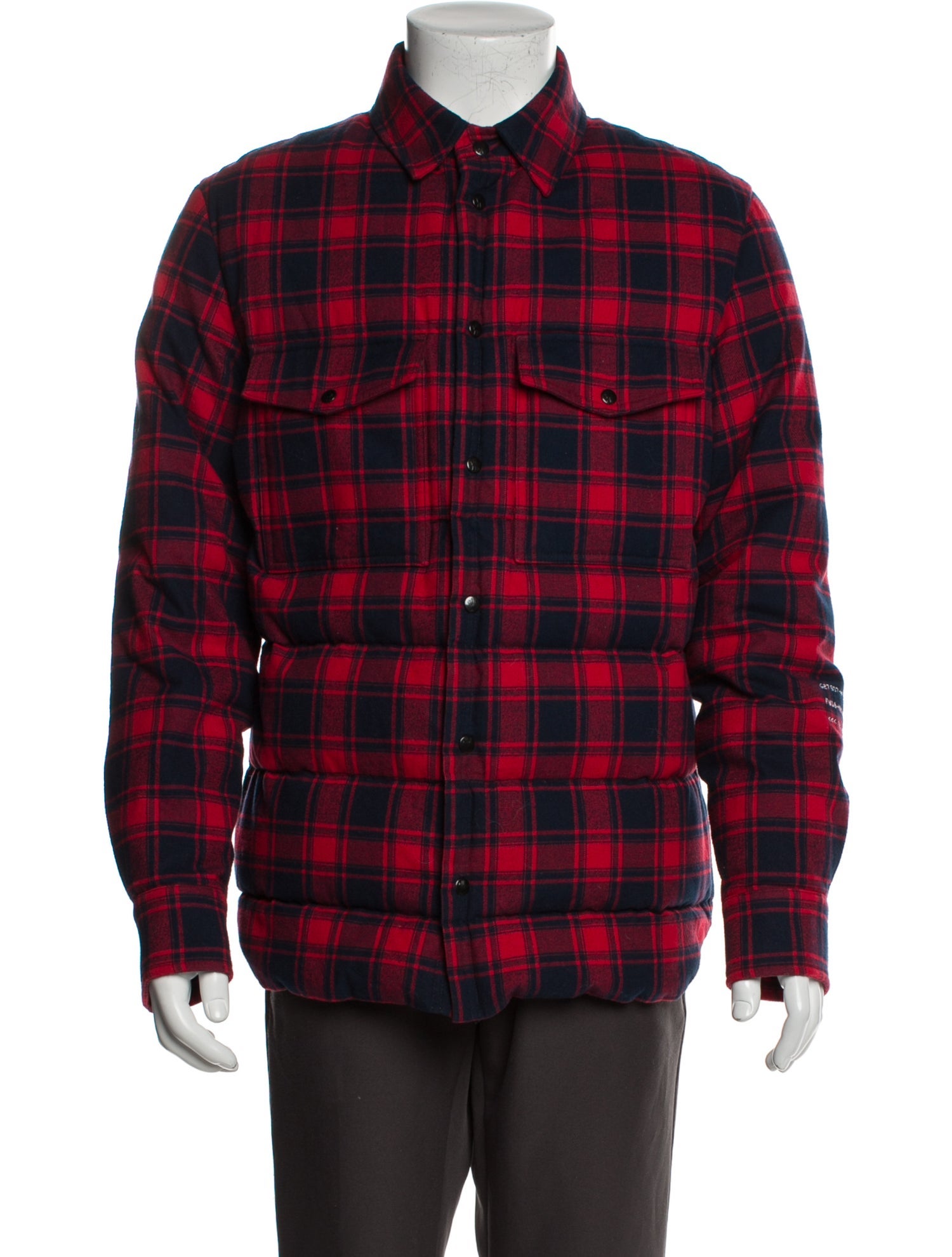 2 Moncler 1952 Plaid Print Windbreaker