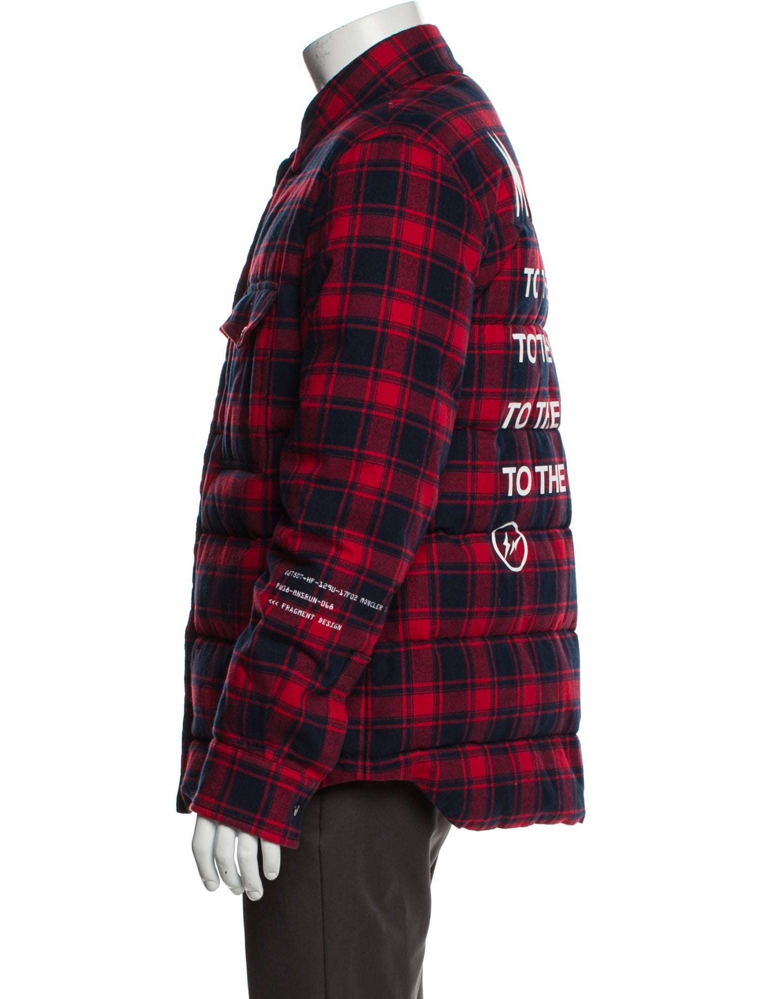 2 Moncler 1952 Plaid Print Windbreaker