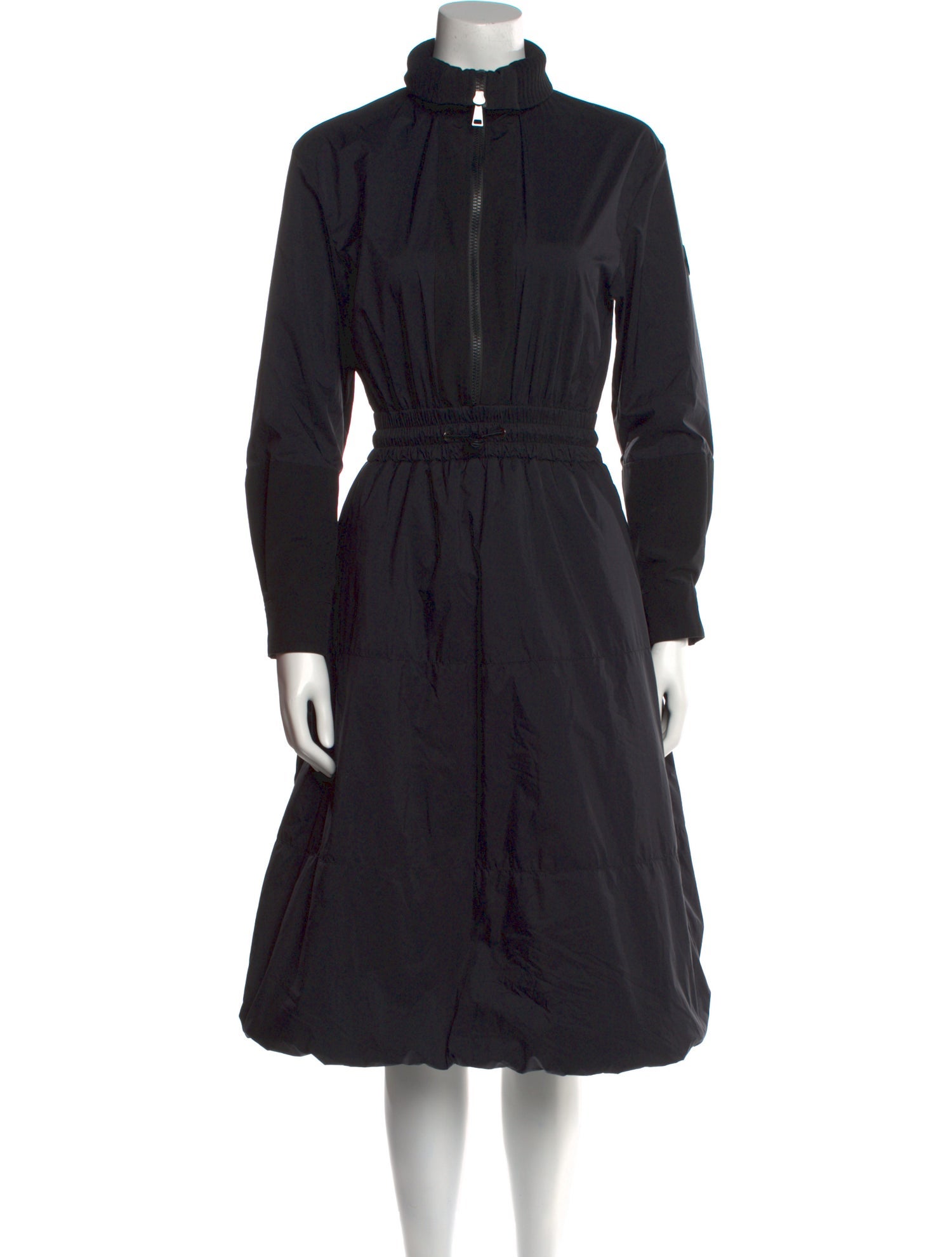 Moncler Mock Neck Midi Length Dress