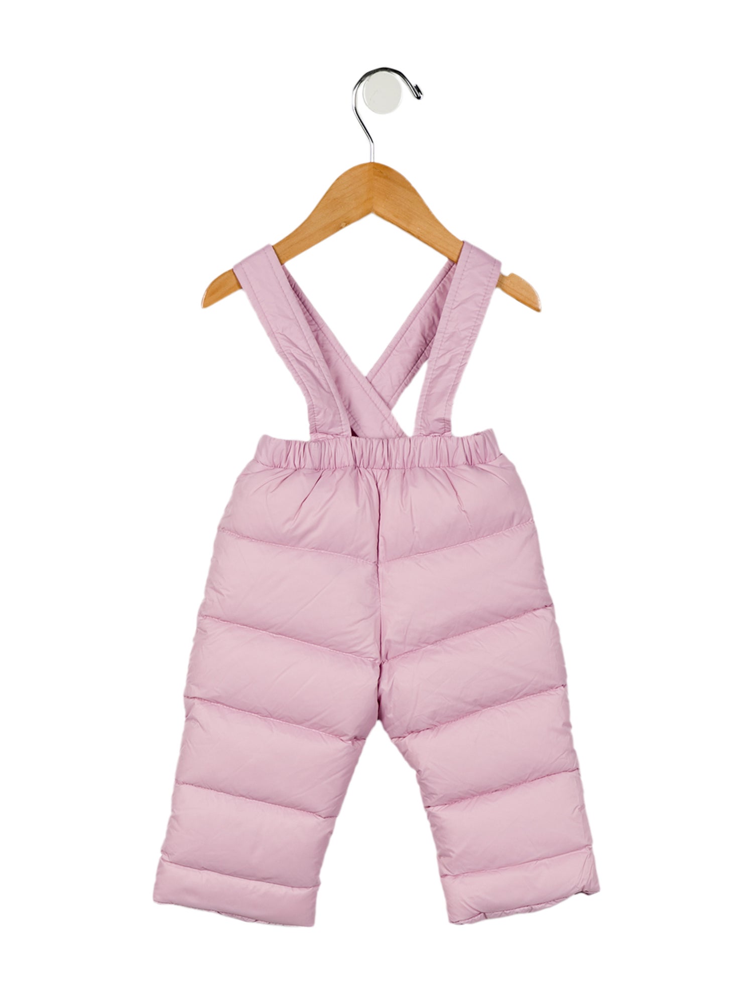 Moncler Infant Girls' Solid Down Overalls