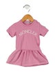 Moncler Infant Girls' Solid Embroidered Dress