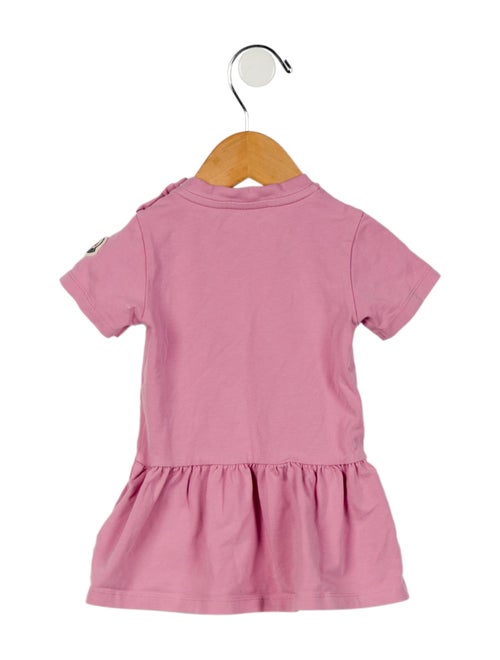 Moncler Infant Girls' Solid Embroidered Dress