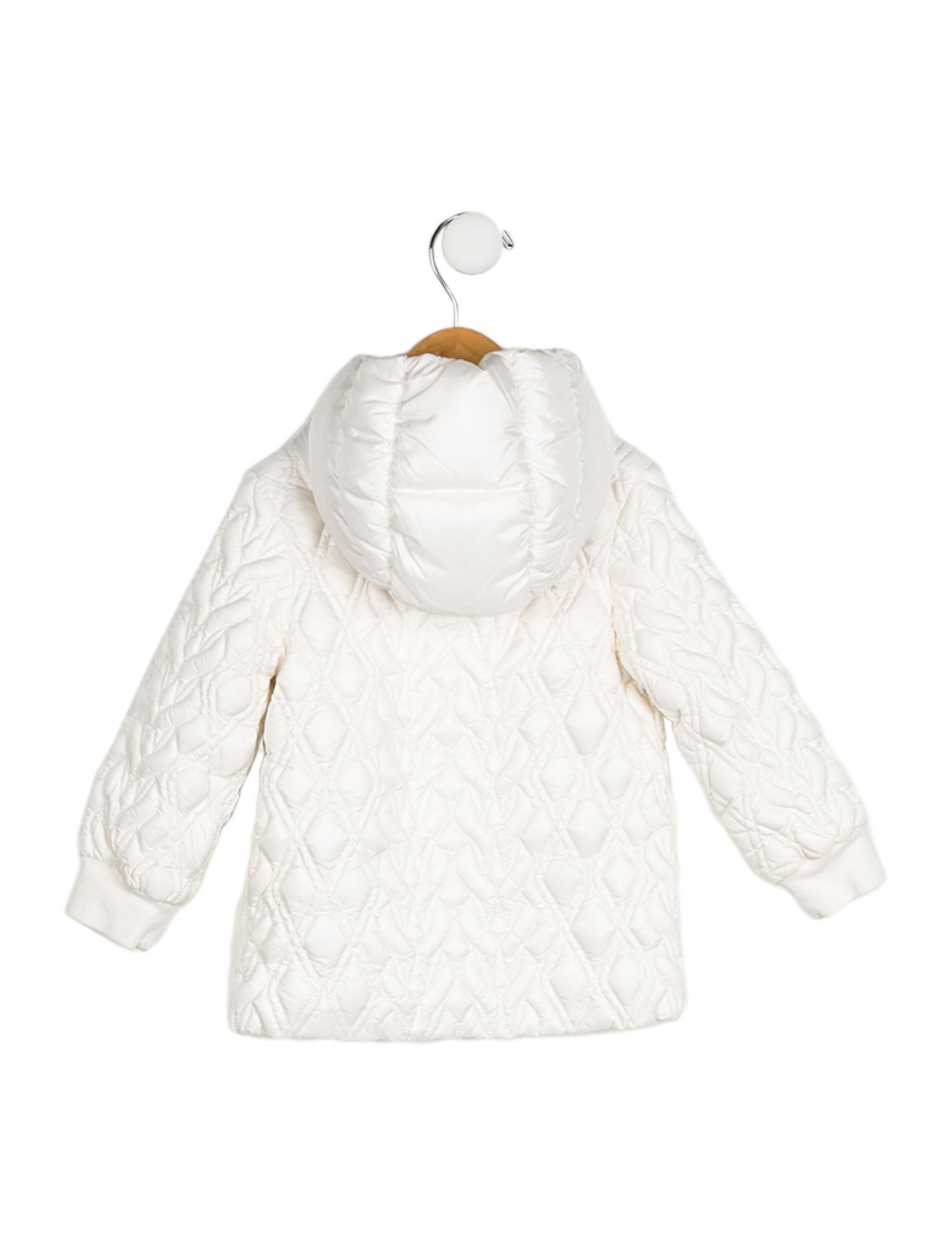 Moncler Girls Quilted Hooded Jacket