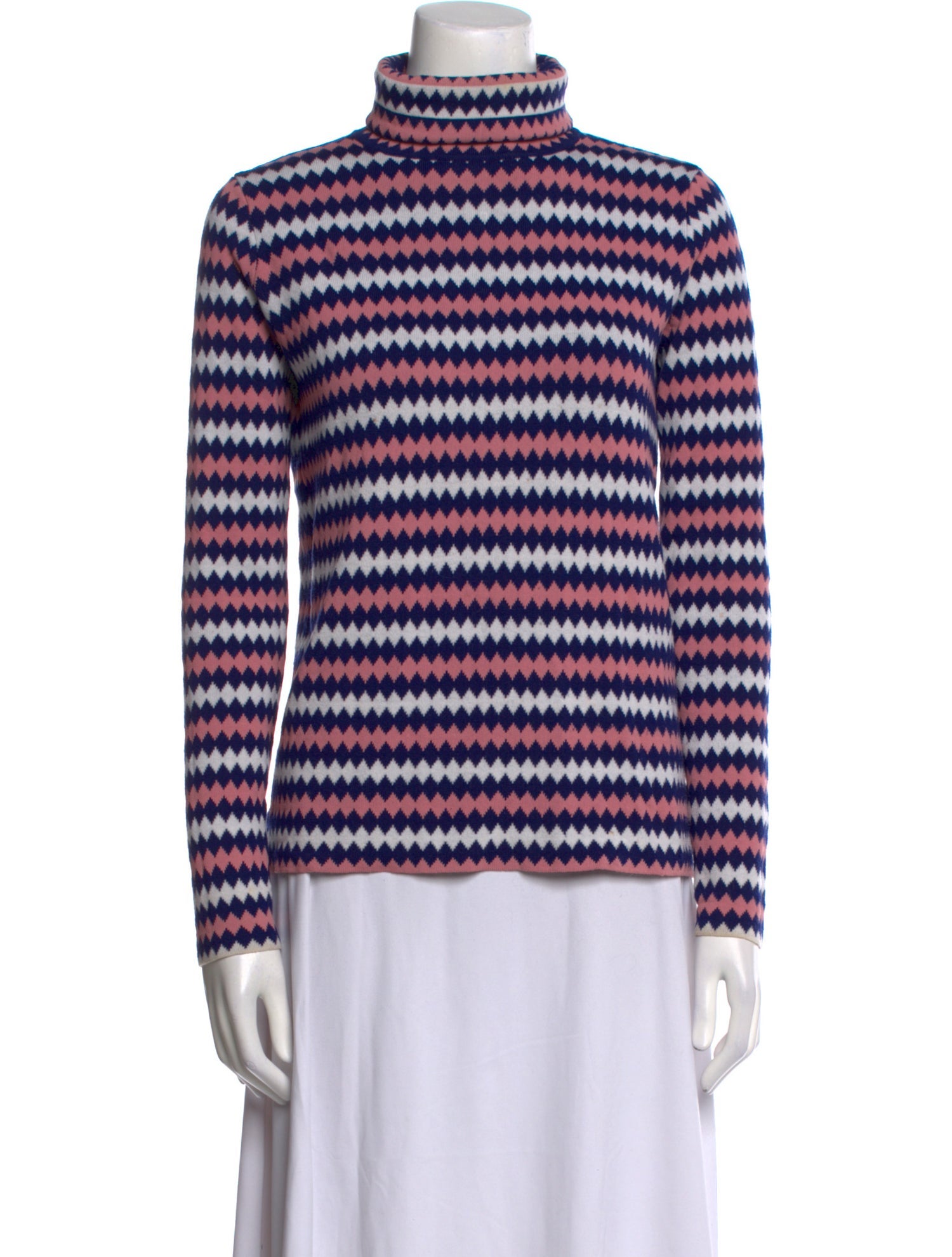 Moncler Grenoble Striped Turtleneck Sweater