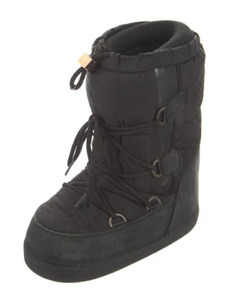 Moncler Nylon Lace-Up Boots