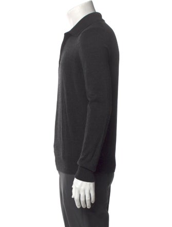 Moncler Wool Collar Polo Sweater
