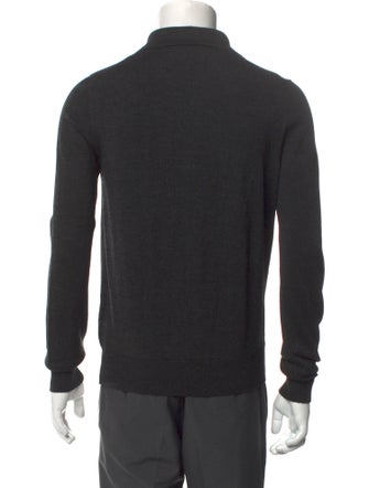 Moncler Wool Collar Polo Sweater