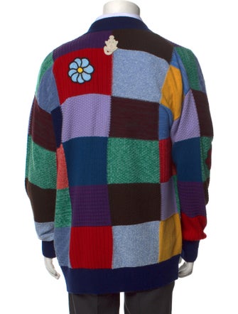 Moncler Virgin Wool Printed Cardigan