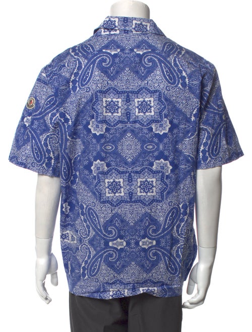 Moncler Paisley Print Short Sleeve Shirt