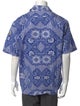 Moncler Paisley Print Short Sleeve Shirt