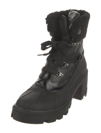 Moncler Leather Combat Boots