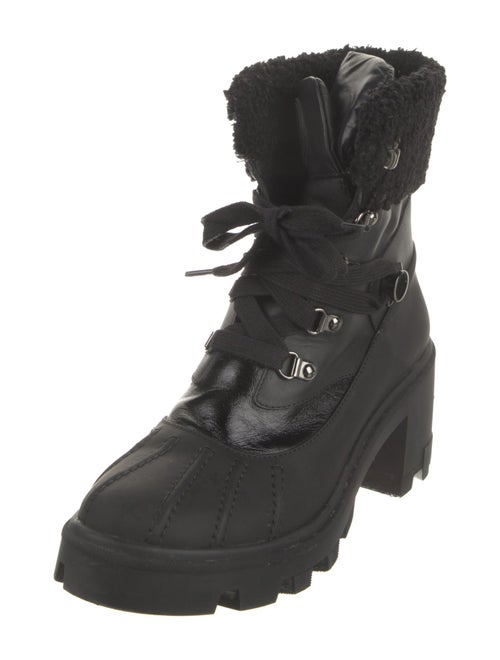 Moncler Leather Combat Boots