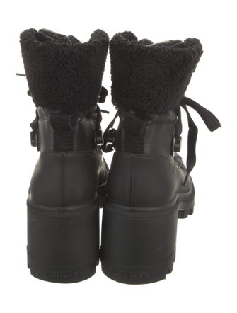Moncler Leather Combat Boots
