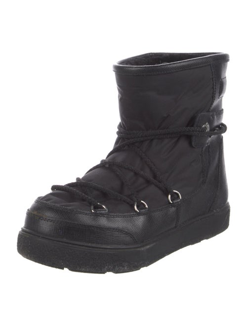Moncler Nylon Lace-Up Boots
