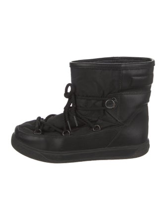 Moncler Nylon Lace-Up Boots