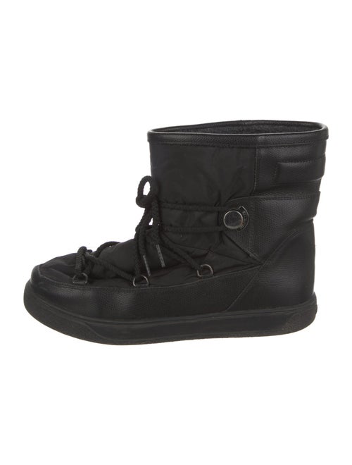 Moncler Nylon Lace-Up Boots