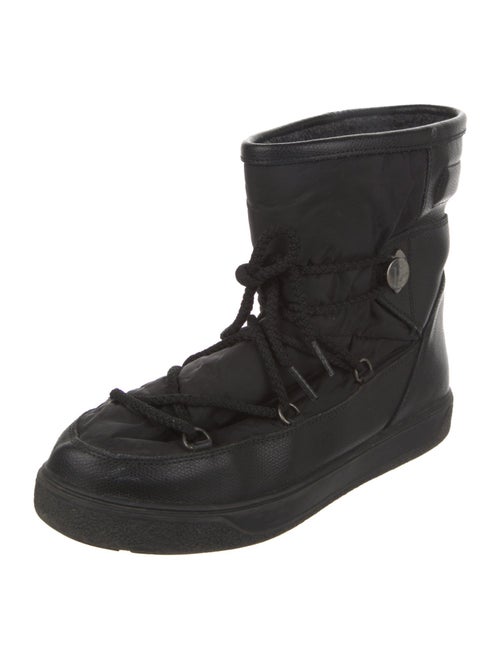 Moncler Nylon Lace-Up Boots
